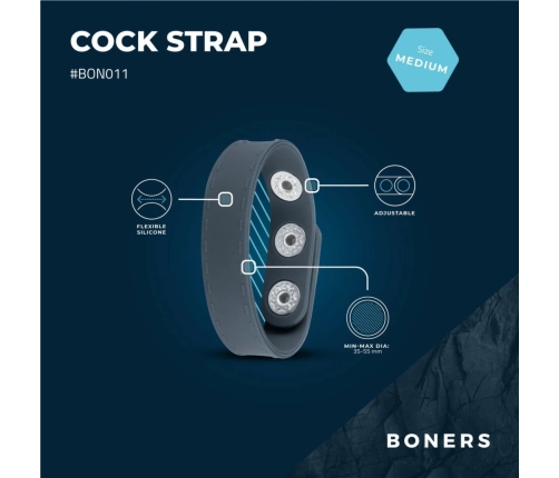 Boners Adjustable Silicone Strap S/M - Flexible Intimate Band