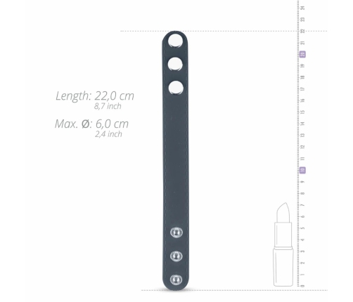 Boner Adjustable Silicone Performance Strap L - Flexible Black Ring System