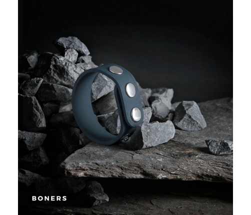 Boner Adjustable Silicone Performance Strap L - Flexible Black Ring System