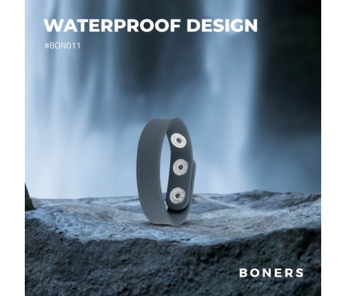 Boner Adjustable Silicone Performance Strap L - Flexible Black Ring System