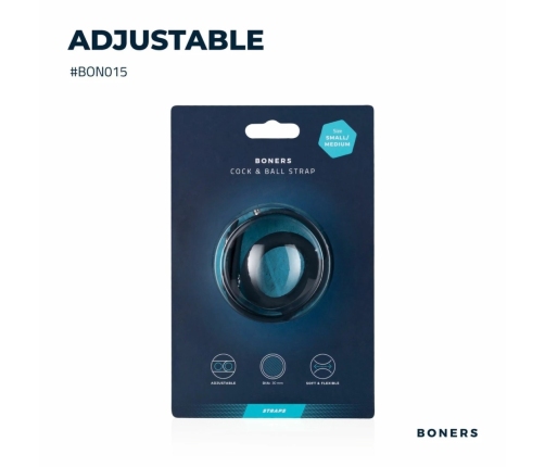 Boners Adjustable Silicone Intimate Strap S/M - Ergonomic Fit