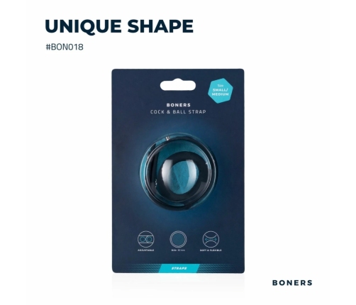 Boners T-Shape Silicone Adjustable Ring System Grey