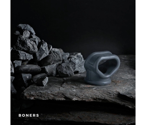 Boners Liquid Silicone Dual-Ring Anatomical Support System, Black