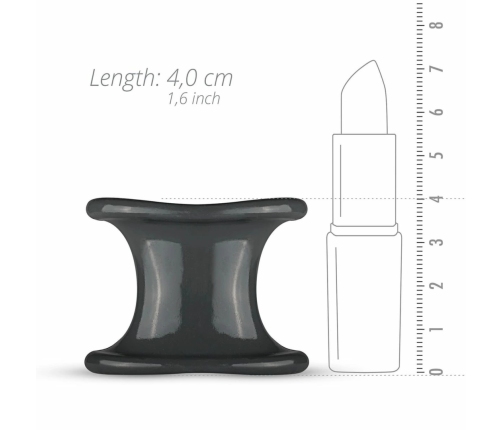 Boners Liquid Silicone Wide Anatomical Ball Expander, Black