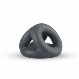 Boners Open Cocksling Triple Silicone Support Ring System Black