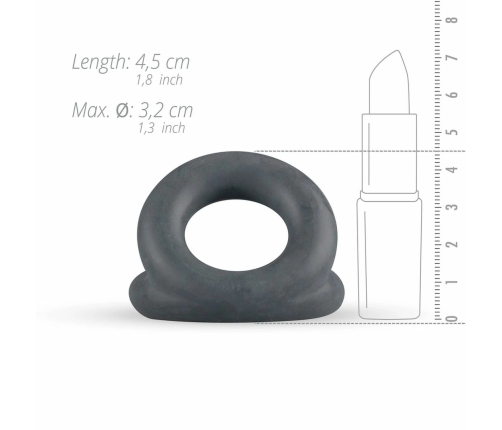Boners Open Cocksling Triple Silicone Support Ring System Black