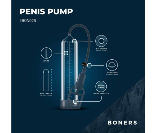 Boners Penispump No. 2 - Advanced Vacuum System, Large Size