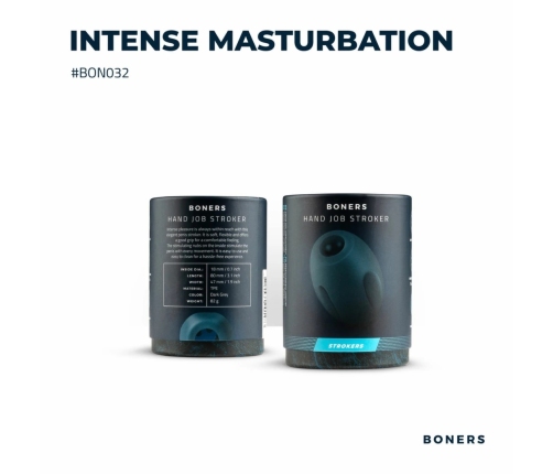 Boners Flexible Intimate Training Device with Textured Interior, Clear