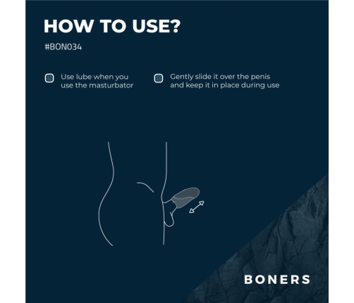 Boners Intimate Machine Vibrating Simulator 10 Modes Silicone Grey