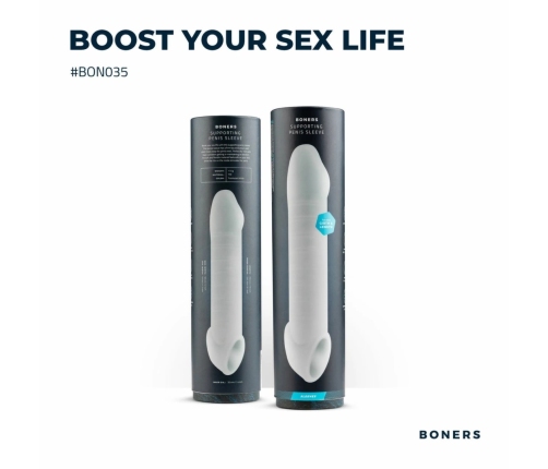 Boners Extension Sleeve Silicone Support Model Transparent 20 cm