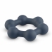 Boners Hexagon Silicone Ring with Integrated Steel Elements, Black