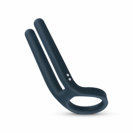 Boners Blue Silicone Stimulation Ring with 10-Mode Vibration System