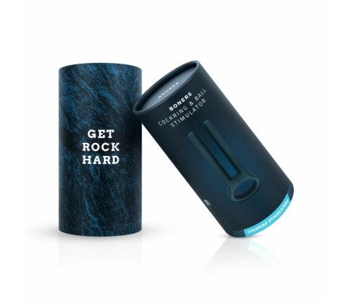 Boners Blue Silicone Stimulation Ring with 10-Mode Vibration System