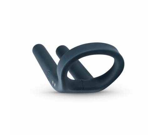 Boners Blue Silicone Stimulation Ring with 10-Mode Vibration System