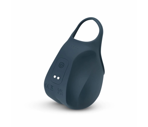 Boners Blue Stimulating Silicone Ring & Pouch 10-Mode Waterproof System