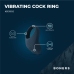 Boners Vibrating Ring with 10-Mode Stimulation System, Black, Flexible