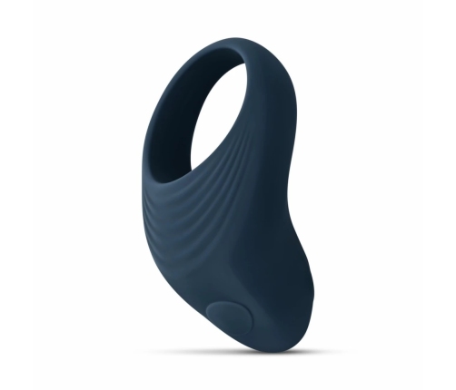 Boners Vibrating Ring with 10-Mode Stimulation System, Black, Flexible