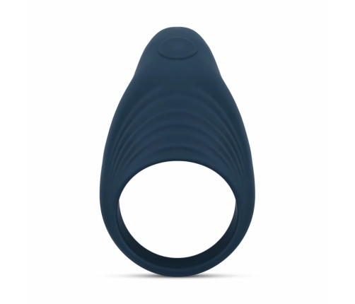Boners Vibrating Ring with 10-Mode Stimulation System, Black, Flexible