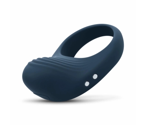 Boners Vibrating Ring with 10-Mode Stimulation System, Black, Flexible