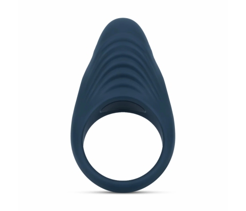 Boners Vibrating Ring with 10-Mode Stimulation System, Black, Flexible