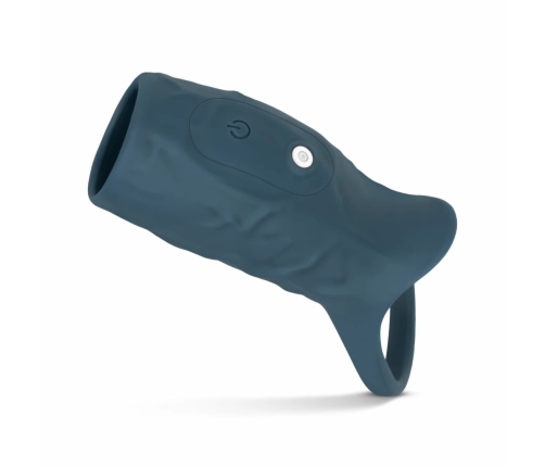 Boners Intimate Vibrating Sleeve Blue Rechargeable Adjustable Fit