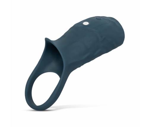 Boners Intimate Vibrating Sleeve Blue Rechargeable Adjustable Fit