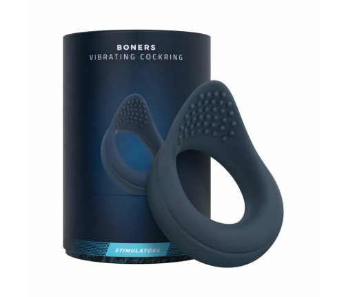 Boners Vibrating Silicone Intimate Ring with Dual Motor & Waterproof Design