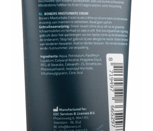 Boners Intimate Silicone Cream 100ml - Silky Lubricating Formula