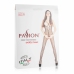 Cottelli Collection Bodystocking Black Mesh with Lace Open Top Sides S/M