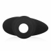 BUTTR Foxhole Silicone Hollow Plug - Large, Anatomical Design, Black