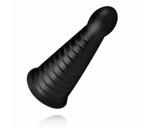BUTTR Devil Dog Silicone Large Ribbed Anal Plug Black XXL
