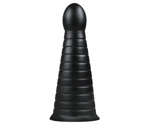 BUTTR Devil Dog Silicone Large Ribbed Anal Plug Black XXL