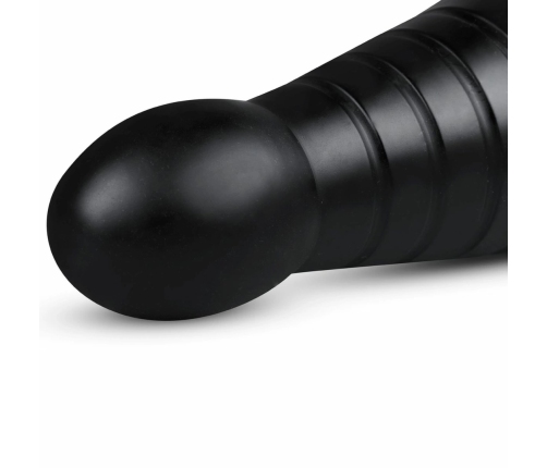 BUTTR Devil Dog Silicone Large Ribbed Anal Plug Black XXL