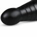 BUTTR Devil Dog Silicone Large Ribbed Anal Plug Black XXL