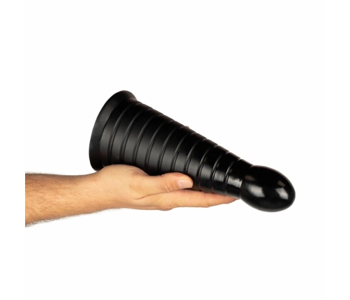 BUTTR Devil Dog Silicone Large Ribbed Anal Plug Black XXL