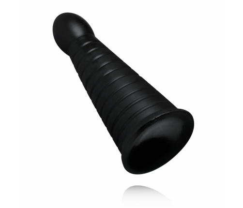 BUTTR Devil Dog Silicone Large Ribbed Anal Plug Black XXL