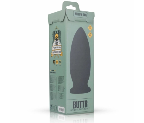 BUTTR Yellow Dog Plug XXL - Bullet Shape, Suction Base, Yellow