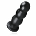 BUTTR Tactical III Large Ribbed Intimate Plug with Flat Suction Base Black