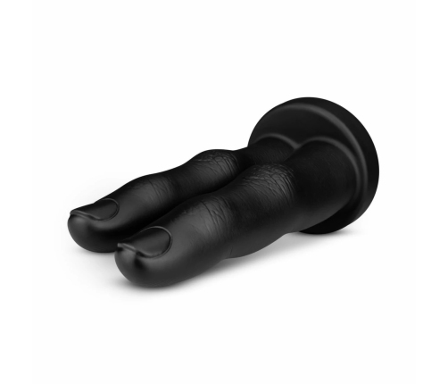 BUTTR Victory Double Finger Silicone Plug - Ergonomic Black Model