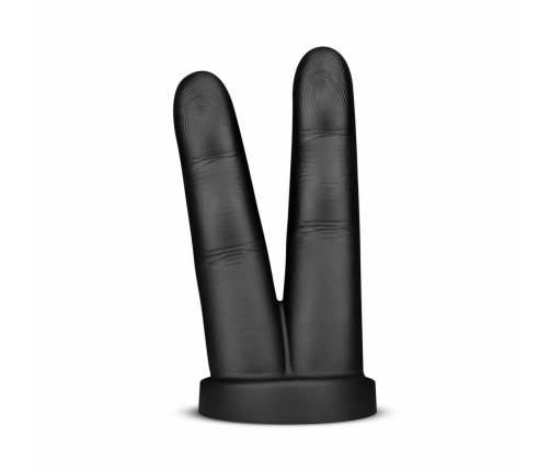 BUTTR Victory Double Finger Silicone Plug - Ergonomic Black Model