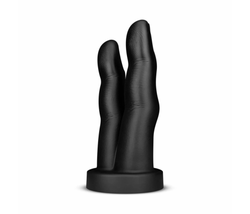 BUTTR Victory Double Finger Silicone Plug - Ergonomic Black Model
