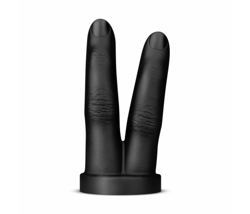 BUTTR Victory Double Finger Silicone Plug - Ergonomic Black Model