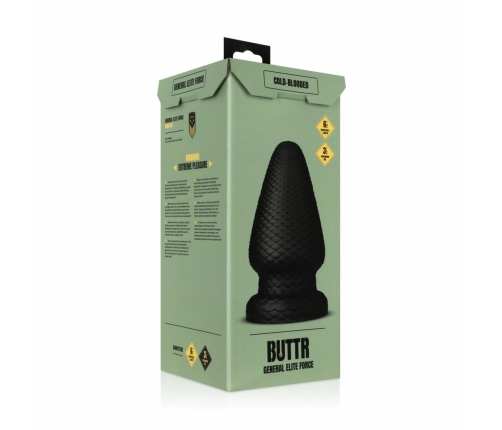 BUTTR Cold Blooded Scaled Anal Model Large 15.2 cm - Textured Surface