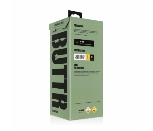 BUTTR Black Hawk Curved Model with Textured Surface, Black, Large Size