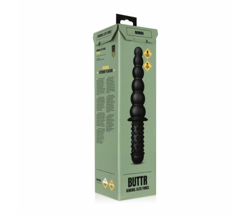 BUTTR Akimbo Dual-Ended Beaded & Ribbed Silicone Intimate Wand 36 cm