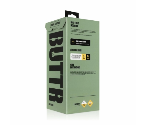 BUTTR AH-1 Cobra Intimate Plug PVC Black 15 cm with Secure Base