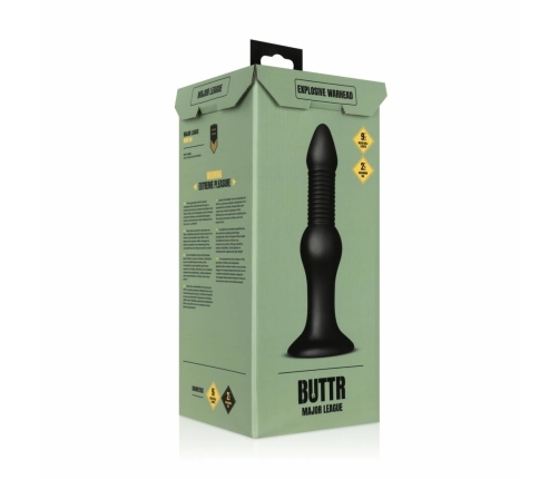 BUTTR Explosive Warhead Large Model - Ribbed PVC Anal Plug 25cm