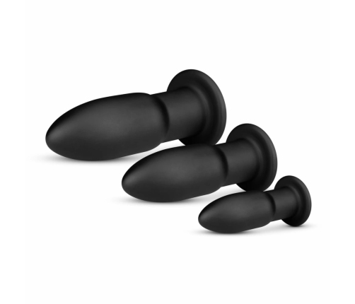 BUTTR Cluster Bombs Progressive Anal Plug Training Set 3 Sizes Black