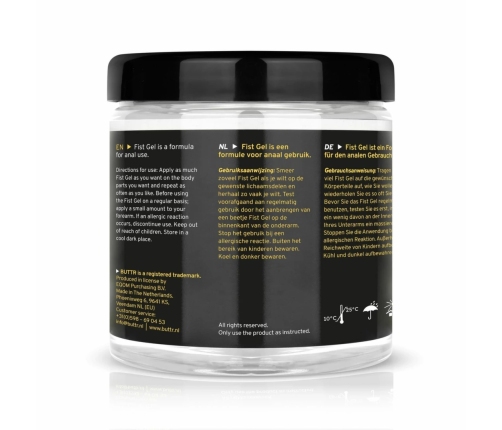 BUTTR Transparent Gel 500ml - Long-Lasting Non-Sticky Lubricating Formula