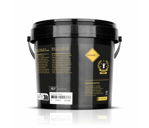 BUTTR Fisting Cream XXL 1000ml - Thick Lubricating Formula Bucket